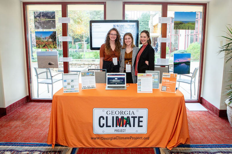 Georgia Climate Project table at the Georgia Climate Conference