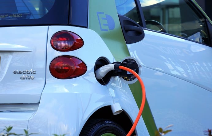 an electric vehicle charging