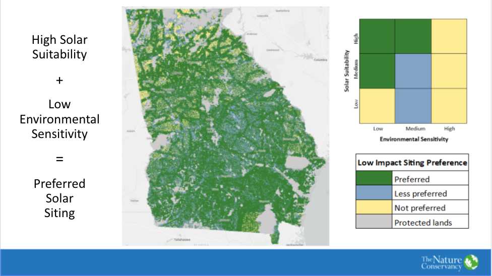 Drawdown Georgia- Nature Conservancy Solar Mapping Tool