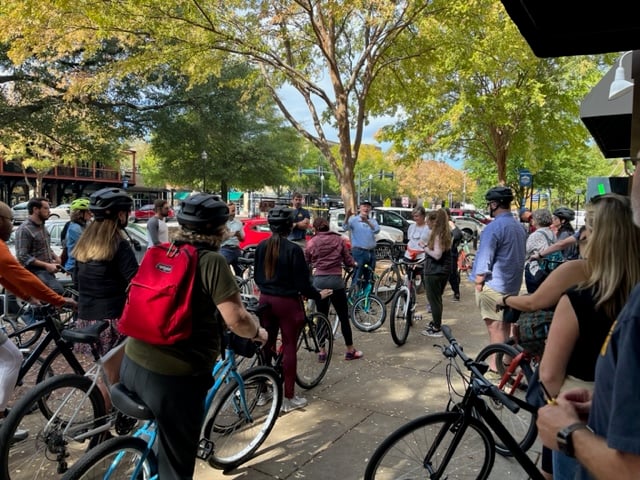 IGEL team on a bike ride