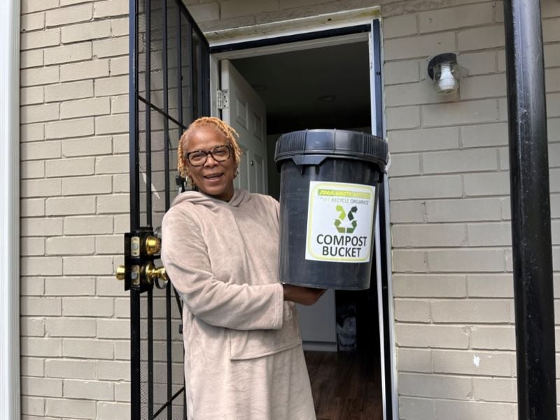 Truly Living Well community compost bucket