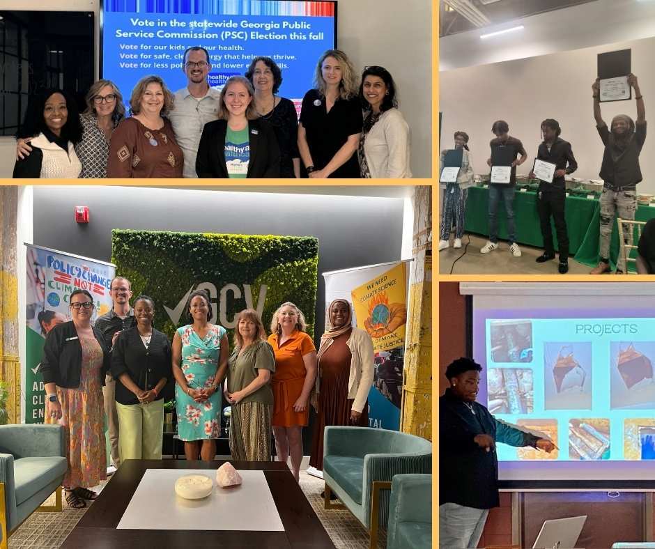 a photo collage showing staff of Georgia climate organizations