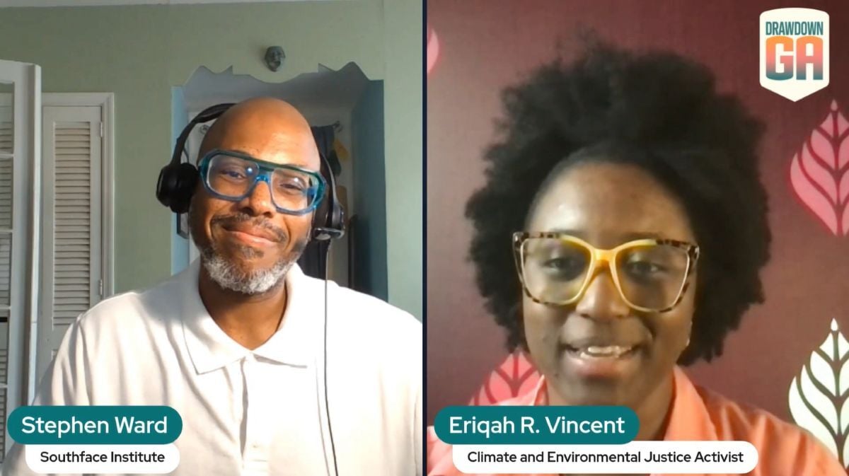 screenshot of Stephen's interview with Eriqah